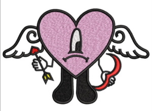 Angel Heart Embroidery Design (2 sizes)-EmbDesignStock